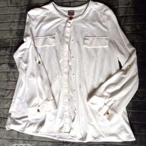 White EasyShare Blouse from Chicos